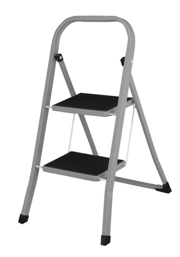 [18010] 2 Step Ladder With Non-Slip - Grey