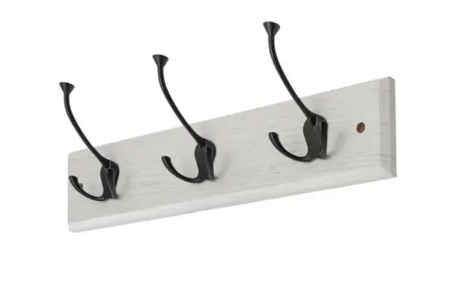 [HK2005/3] Girona White MDF 3 Wall Hook