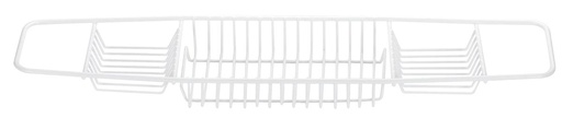 [BA0218WH] Over Bath Rack Plastic Coated White