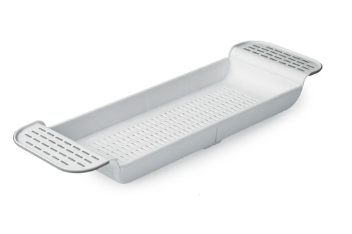 [BA0222WH] Extendable Over Bath Rack -  White