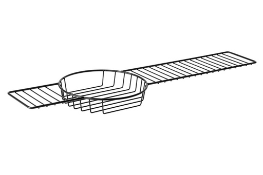 [BA0226BK] Over Bath Rack with Round Tray Powder Coated Matt Black**