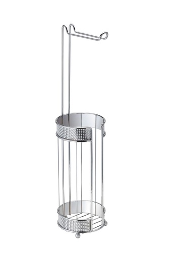 [BA0840] Diamante Toilet Roll Holder