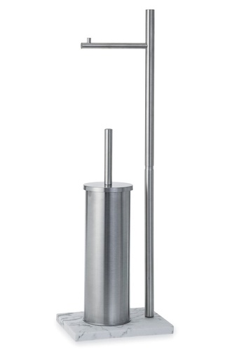 [BA0920] Vicenza Toilet Roll Holder & Brush - Chrome