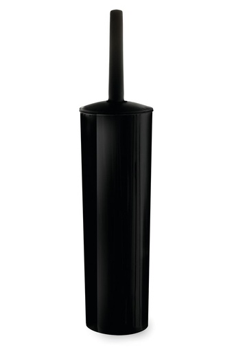 [BA1922BK] Plastic Toilet Brush & Holder Tall - Black