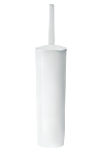 [BA1922WH] Plastic Toilet Brush & Holder Tall - White