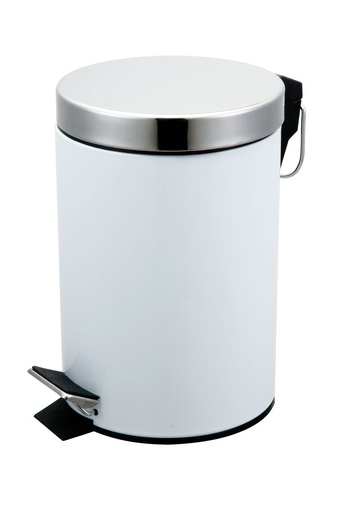 [BA2001WH] Pedal Bin 3L White