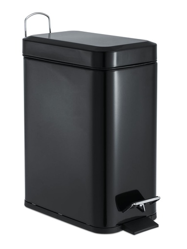 [BA2012BK] Axus Rectangle Pedal Bin 5L Black**