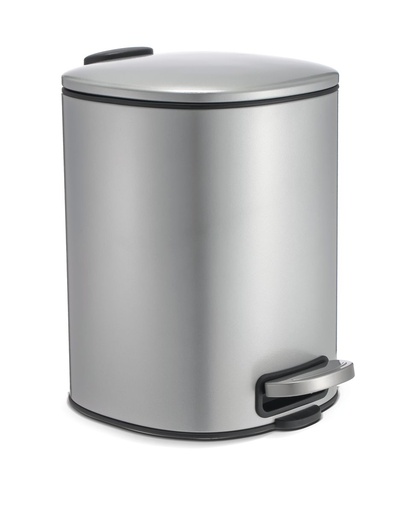 [BA2020SI] Santorini 5L Pedal Bin Silver