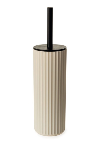 [BA2036AL] Berkeley Toilet Brush - Almond W/Bamboo Lid